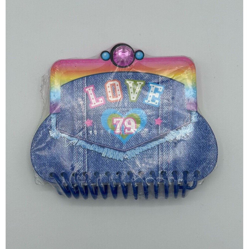New Vintage Lisa Frank Denim Mini Notebook 90s Spiral